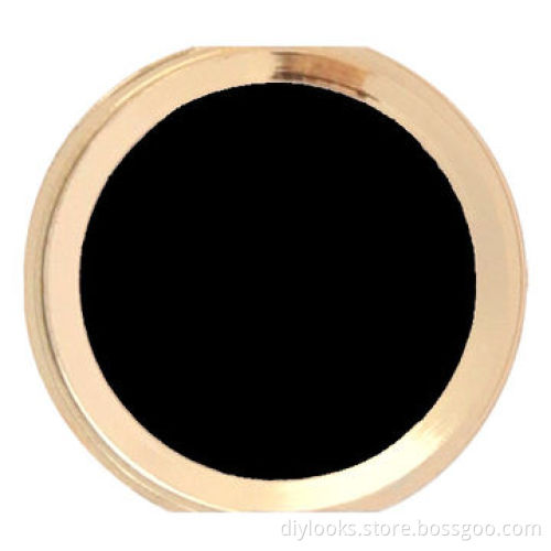 Replacement Golden Ring Aluminum Home Button for iPhone 4 (Black)